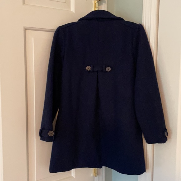 Carrement Beau Navy Wool Coat - Picture 7 of 8